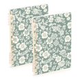 thumbnail image 2 of Haosy Sage Green White Flower Notebooks 1-subject Journal 60 Sheets A5 College Ruled Paper Detachable Ring 8.3"x5.7", 2 of 8