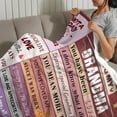 thumbnail image 4 of Grandma Blanket, Grandma Gifts from Granddaughter Grandson, Birthday Gifts Ideas for Grandma, Warm Soft Women Throw Blanket Gifts for Mothers Day Thanksgiving Day, to My Best Grandma Blankets 50x60, 4 of 6
