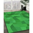 thumbnail image 3 of Ahgly Company Machine Washable Indoor Rectangle Transitional Green Area Rugs, 3' x 5', 3 of 7