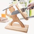 thumbnail image 1 of Bloque de Madera Hecho a Mano Creativo Organizador con Forma de Soldado Espartano, Encimeras de Cocina, Almacenamiento, Cocina , Antideslizante Soledad Titular de bloque, 1 of 10