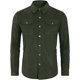 thumbnail image 2 of Mens Corduroy Shirts Green Long Sleeve Button Down Trucker Jacket Shirt Casual Work Shacket Shirt With Pocketssizem, 2 of 3