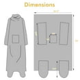 thumbnail image 6 of Catalonia Wearable TV Blanket with Sleeves Arms & Feet pockets for Adult Micro Plush Fleece Large Wrap Throw Robe 73" x 53", 6 of 6