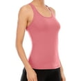 thumbnail image 4 of Attraco Women Workout Tank Top Mesh Criss Cross Open Back Athletic Yoga Shirt, 4 of 6