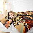 thumbnail image 4 of Feelyou Outdoor Cycling Queen Comforter Set for Teens, Speed Sports Lover Bedding Sets, Countryside Mountain Reversible Bedding Comforter Set, Ultra Soft Bedroom Decor, 3 Pieces, 4 of 8