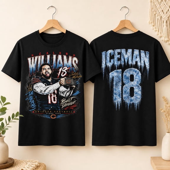 Caleb Williams Iceman 18 Football T-Shirt, Fan Gift Tee