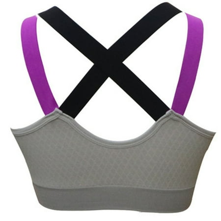 

3D Back Crossover Sports Bra Wirefree Fitness Vest Running Shockproof Underwear
