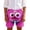 Hot Pink, variant on Toddler Shorts Boys Funny Face Print Casual Shorts Elastic Waistband Outdoor Everyday Wear Blue 1-2 Years