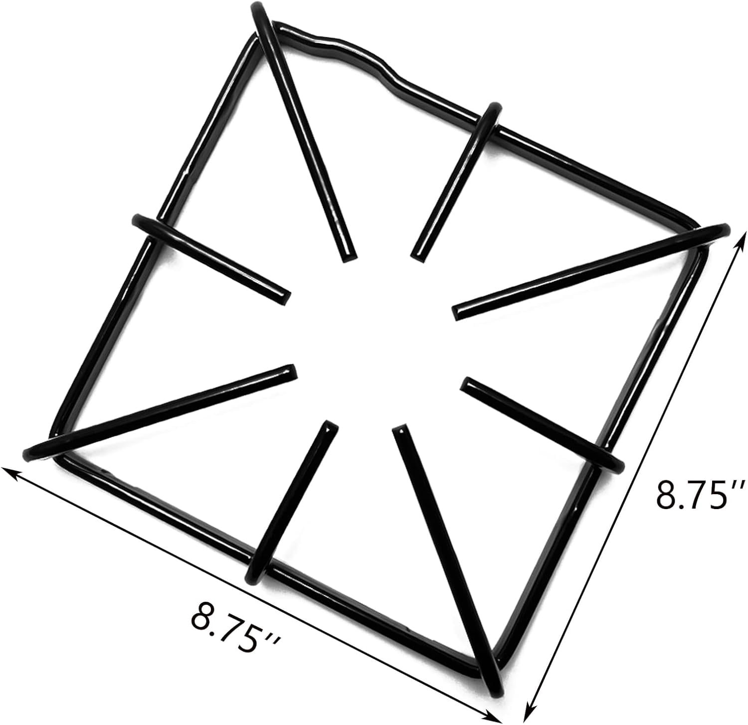 4 Burner Grate, Stove Grates Replacement Parts for GE Appliances Gas Range Oven Stove Top Surface Grate Kenmore Hotpoint Range Stove Grate WB31K10016, 8.75’’ x 8.75’’