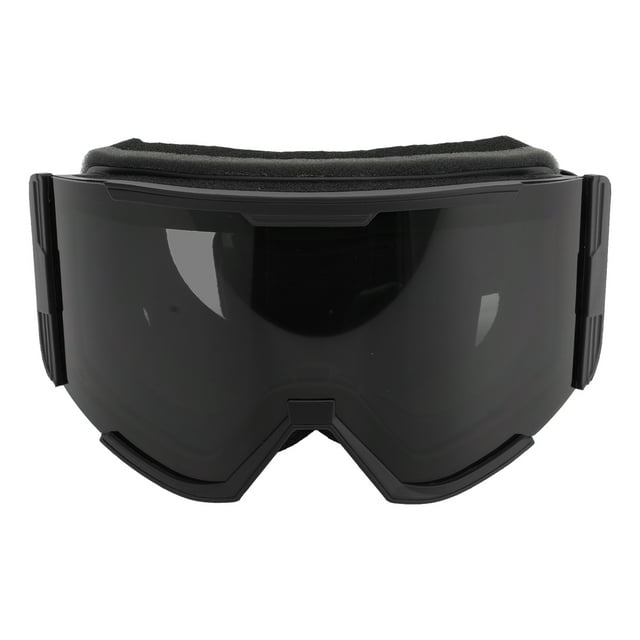 Lunettes de Protection de Ski, Lunettes de Ski Anti-Rayures Anti-Buée Système d'Air pour Planche à Neige Cadre Noir Lentille Grise, Cadre Noir Lentille Argentée, Cadre Noir Lentille Rouge, Cadre Rouge