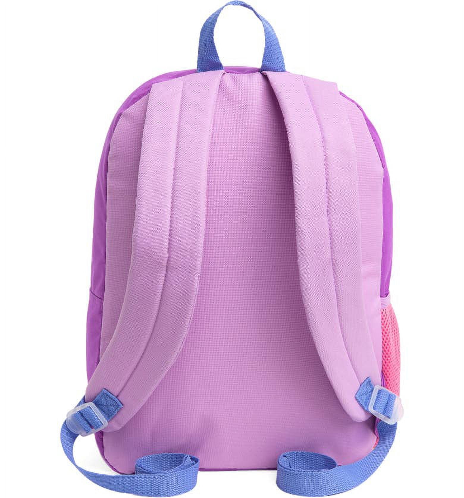 Princess Backpack with Lunchbox, Alternate, color, PURPLE/ PINK MULTI