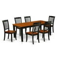 thumbnail image 2 of East West Furniture Dining Room Set Black & Cherry, QUDA7-BCH-W, 2 of 6