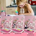 thumbnail image 5 of YNCE Talent Star Kids Desk and Chair Set,Adjustable Girls School Writing Study Table,Ergonomic Desk Chair with Large Writing Board Pull Out Drawer Book Stand, 5 of 9