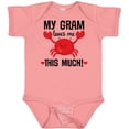 thumbnail image 3 of Inktastic My Gram Loves Me Grandchild Boys or Girls Baby Bodysuit, 3 of 5