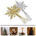 thumbnail image 6 of UPOUART Xmas Ornament Star Snowflake 2Pcs 7.86X5.89X1.69In, 6 of 8