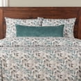 thumbnail image 2 of SIScovers  Water Garden Botanical Print Duvet Set 5 Piece - Full, 2 of 5