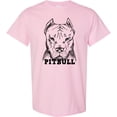 thumbnail image 3 of Inktastic Pitbull Sketch Portrait with Dog Breed Name T-Shirt, 3 of 5