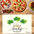 thumbnail image 2 of Amarainy Lucky Clover Design Table Mats Set Of 4 For Home Kitchen Table Decor 12x18 inch, 2 of 5