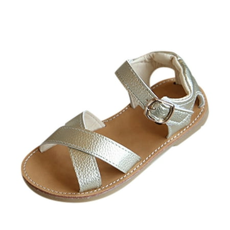 

Sandals Toddler Shoes Kids Sandals Non-Slip Baby Solid Rubber Girls Baby Shoes