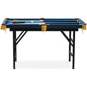 RACK Leo 4 Foot Folding Classic Billiard Pool Table Multi Player Game Set