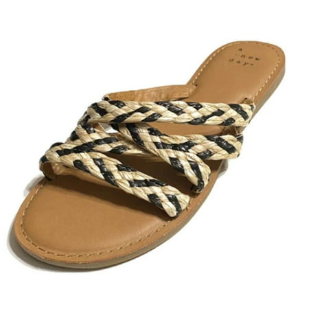 

A new day women s Black And tan Lalli slide on sandals