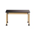 thumbnail image 4 of NPS Signature Series 54" Modern Wood Science Lab Table with Chem-Res Top in Oak, 4 of 4