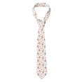 thumbnail image 2 of Xecao Milk Tea Print Tie For Men Necktie Woven Jacquard Neck Ties,Classic Men's Tie, 2 of 7