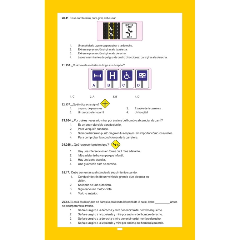 Driver's Manual English - Spanish Version - Walmart.com