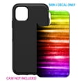 thumbnail image 2 of DistinctInk Custom SKIN / DECAL compatible with OtterBox Symmetry for iPhone 11 (6.1" Screen) - Rainbow Light Glowing Lines, 2 of 5