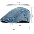 thumbnail image 2 of CoCopeaunts Newsboy Cap Spring Autumn Hat for Men Women Adjustable Ivy Cap Beret Hat Male Female Denim Cabbie Hat, 2 of 7