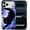Black Cat, variant on for iPhone 16 Case, Skull Sword Wings Pattern Print Matte Phone Case Funny Liquid Silicone Case Impact Resistant Anti-Scratch Shockproof Protective Cover