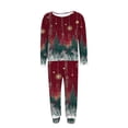 thumbnail image 6 of XUNKUSGA Christmas Plus Size Pajamas for Women Set Casual Long Sleeve Top with Wide Leg Pants 2 Piece Womens Pajamas Soft Cozy Pjs Classic Print Pjs Sets for Women, 6 of 7