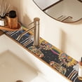 thumbnail image 2 of Yayeee Faucet Mat for Kitchen Sink 14.7" Diatomite Long Splash Guard Pad, Bright Skeleton, 2 of 7
