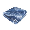 thumbnail image 3 of Throw Blanket for Couch - Winter snowflake dolphin Soft Comfy Lightweight Cozy Warm Throw Blanket, Fuzzy Plush Flannel Blanket & Throws for Sofa and Bed All Season, 3 of 8