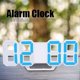 thumbnail image 2 of 3d Led Digital Wall Clock, Bedroom Desk Alarm Clock Digital Wall Clock, 21.5 X 8.8cm (blue), 2 of 5