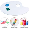 thumbnail image 4 of 2pcs Clear Acrylic Paint Palette Transparent Oval, 4 of 4