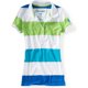 thumbnail image 1 of Polo Aeropostale para mujer con bordado de rayas verde grande, 1 of 1