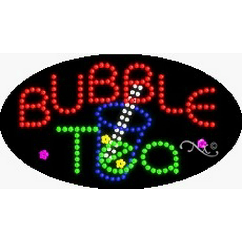 Bubble Tea Flashing & Animated LED Sign (High Impact, Energy Efficient