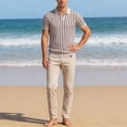 thumbnail image 4 of DGMIOCS Polo Extensible Ajusté pour Homme pour Usage Quotidien Beige TG, 4 of 5