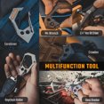 thumbnail image 4 of Key Unity Carabiner Keychain Titanium Multitool, 7 in 1 EDC Keychain for Men and Women, 3 x 1.7 x 0.4inches, KU02, 4 of 7