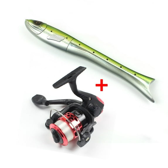 1.6m Carbon Fishing Rod Reel Combo Fish Shaped Pocket Pen Casting Rod Spin Wheel