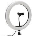 thumbnail image 1 of Selfie Ring Light, 3000-6000K Stepless Dimming USB Plug Portable Ring Light 10W 13 Inch with 1/4 inch Adapter for Streaming, 1 of 7