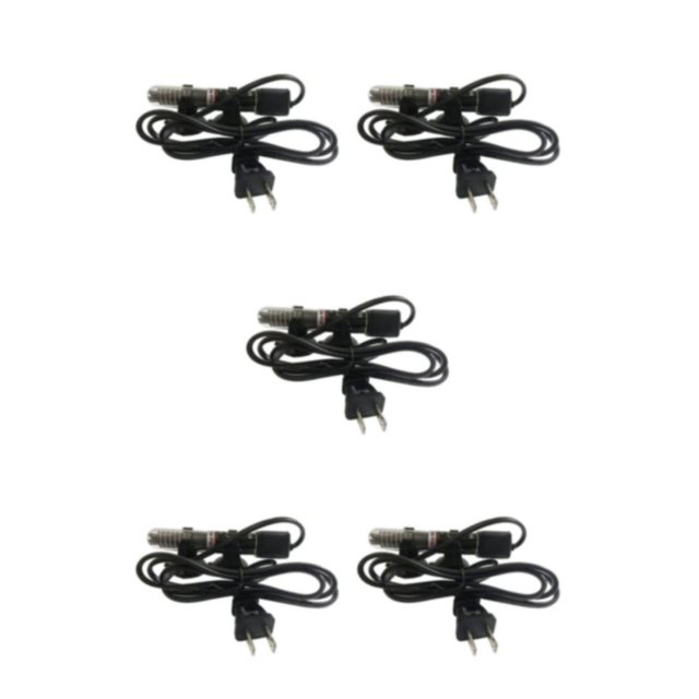 Ruiboury Small Aquarium Heater Submersible Precise w/ US Cup Plug Sucker 25w 12cm 5Set