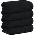 thumbnail image 4 of Infinitee Xclusives 100% Turkish Cotton Hand Towels 16 x 30 inches Pack of 4, Black, 4 of 7