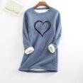 thumbnail image 4 of Birdeem Chemise Décontractée à Manches Régulières Imprimée Mode pour Femmes Hiver Ample Vacances Col Rond, 4 of 12