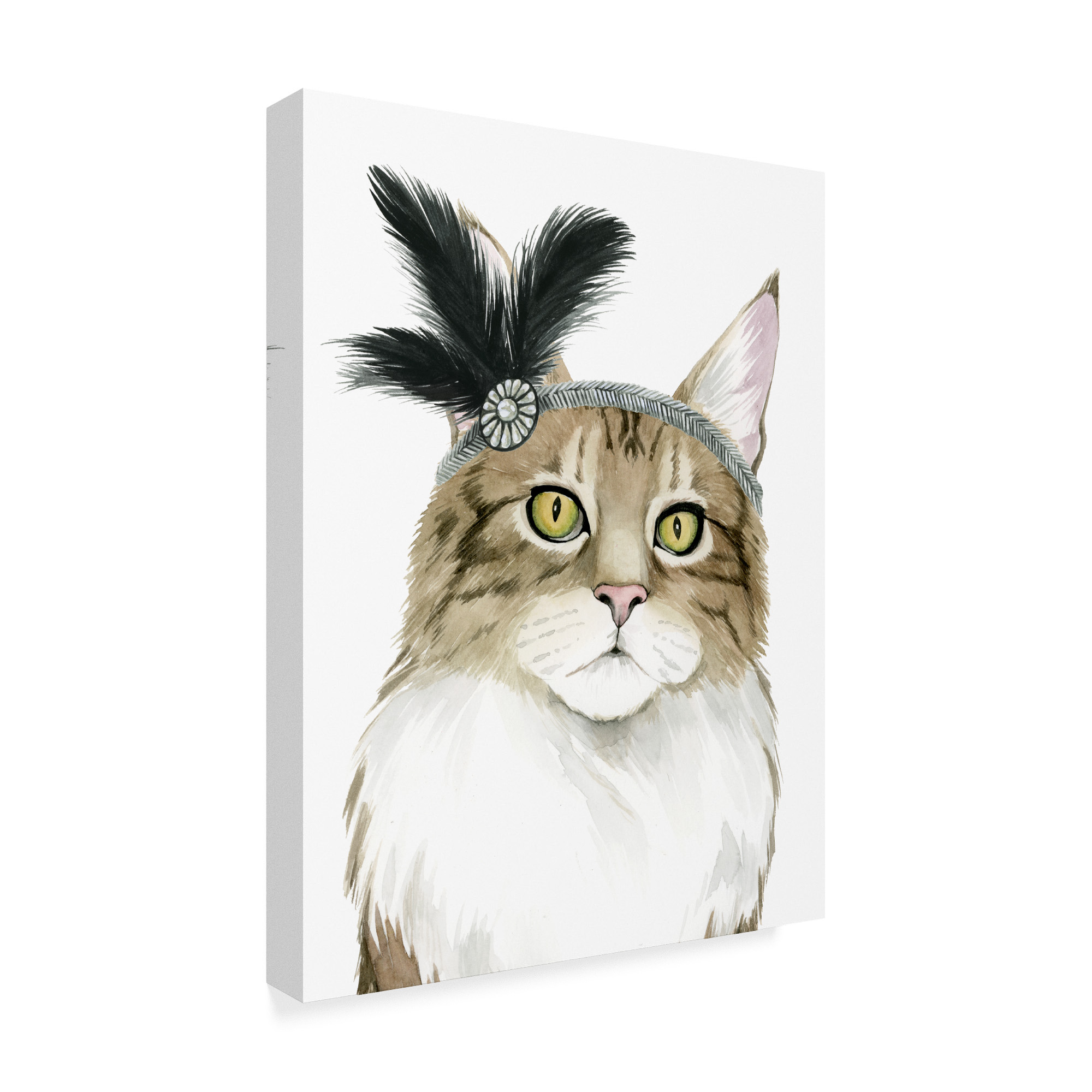 Trademark Fine Art 'Downton Cat IV' Canvas Art by Grace Popp