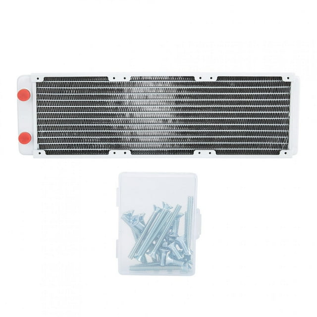 Disipador de calor de cobre blanco para PC, radiador de refrigeración por agua de 360 mm para instrumentos industriales