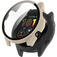 thumbnail image 1 of KOMI Compatible with Garmin Forerunner 265S Case Cover, Scratch-Resistant PC Protective Case with HD Tempered Glass Screen Protector for Garmin Forerunner 265S (not 265)(Khaki), 1 of 5