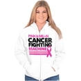 thumbnail image 4 of Breast Cancer Fighting Machine Zip Hoodie Sweatshirt Women Brisco Brands X, 4 of 6