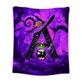 thumbnail image 2 of Custom Halloween Throw Blanket 60"×78", Personalized Photo & Letter Print Soft Fleece Blanket, Spooky Holiday Decor for Bed & Sofa (D ,60"×78"), 2 of 6