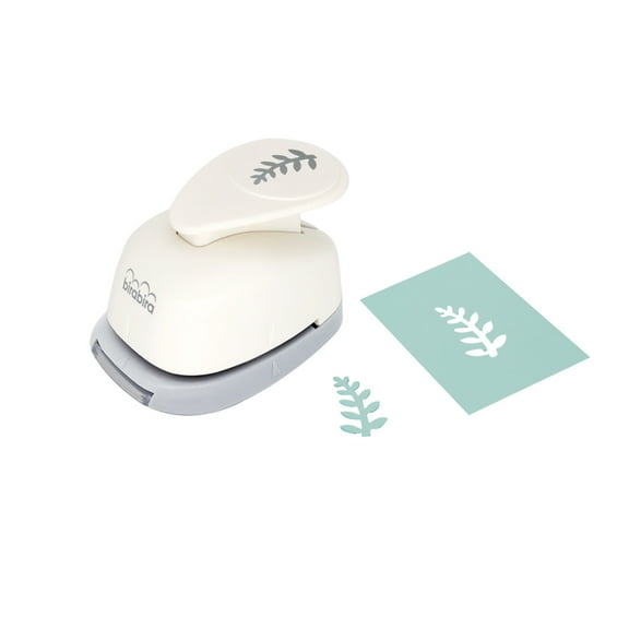 Bira Craft 1 inch Rock Fern Shape Lever Action Craft Punch for Paper Crafting Scrapbooking